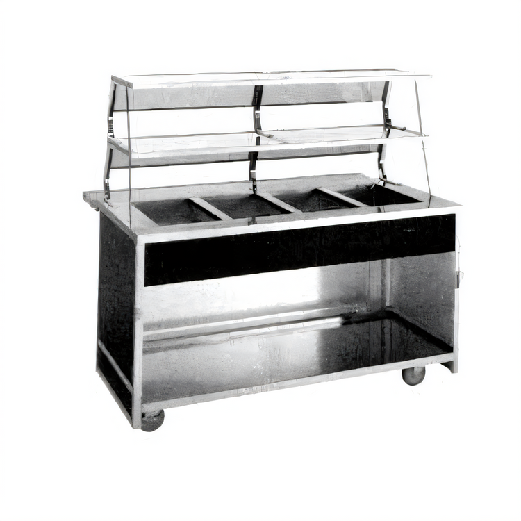 Product image #1 for Atlas Metal BLC-2 Two Pan Iced Cold Food Serving Counter