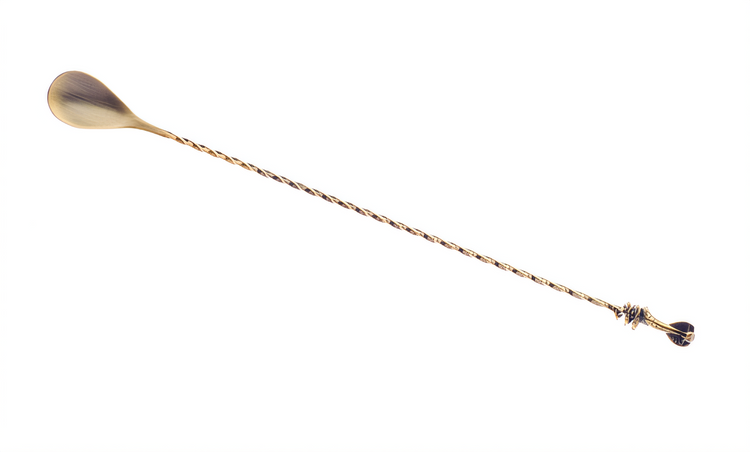 Product image #1 for Venym Cobra Bar Spoon, 11-13/16 Inch, One-Piece Stainless Steel, Antique Bronze Snakeskin Finish