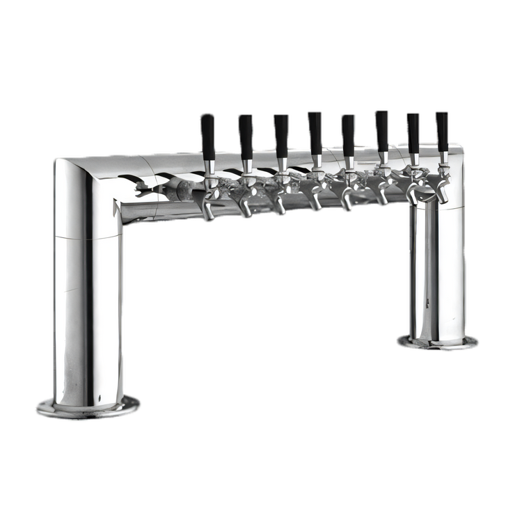 Product image #1 for Perlick Pass-Thru Glycol-Cooled Countertop Draft Beer Tower with 8 Faucets