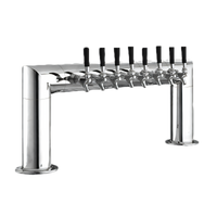 Perlick Pass-Thru Glycol-Cooled Countertop Draft Beer Tower with 8 Faucets