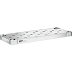 Thumbnail image #1 for Eagle Group Quik-Set SHDS2442SE 42 x 24 Inch Embossed Solid Stainless Steel Shelf with Marine Edge, 1000 lb. Capacity