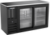 Thumbnail image #1 for Beverage-Air Two-Section Shallow-Depth Back Bar Refrigerator with Sliding Glass Doors, 58 Inch, 14.8 Cu. Ft.