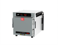 Metro HotBlox Narrow 4-Pan Pass-Thru Insulated Holding Cabinet with Digital Touchscreen, Solid Front and Rear Doors, Countertop/Stacking