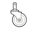 Thumbnail image #1 for Channel Manufacturing CSS45R Shelf Casters & Leveling Feet