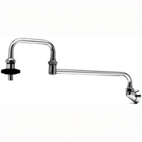 T&S Brass B-0581 24-Inch Splash-Mounted Double-Jointed Pot Filler Faucet