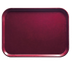 Thumbnail image #2 for Cambro Camtray Rectangular Fiberglass Fast Food/Cafeteria Tray, 10-5/8 x 13-3/4, Burgundy Wine