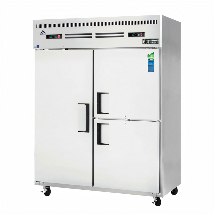Product image #1 for Everest Refrigeration 2-Section Dual Temperature Reach-In Refrigerator/Freezer Combo, 59 Inch Wide, Top-Mount Self-Contained