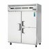 Thumbnail image #1 for Everest Refrigeration 2-Section Dual Temperature Reach-In Refrigerator/Freezer Combo, 59 Inch Wide, Top-Mount Self-Contained