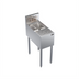 Thumbnail image #1 for Krowne Royal Series Stainless Steel 12-Inch Wide x 24-Inch Deep Underbar Speed Unit with Sink Bowl and Glass Rinser