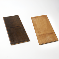 American Metalcraft Rectangular Reversible Carbonized Bamboo Serving Board, 18-1/4 x 9 Inches