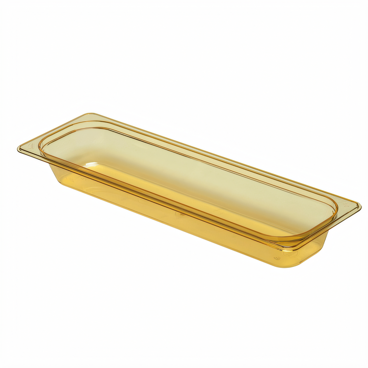 Product image #1 for Cambro H-Pan™ High Heat Half-Size Long Plastic Food Pan, 2-1/2" Deep, Amber