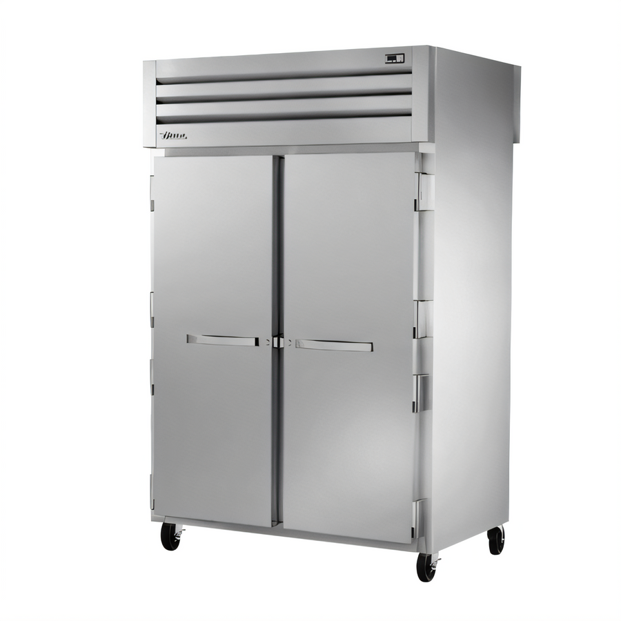 Product image #1 for True SPEC SERIES Two-Section Pass-Thru Reach-In Refrigerator with Front and Rear Locking Stainless Steel Doors