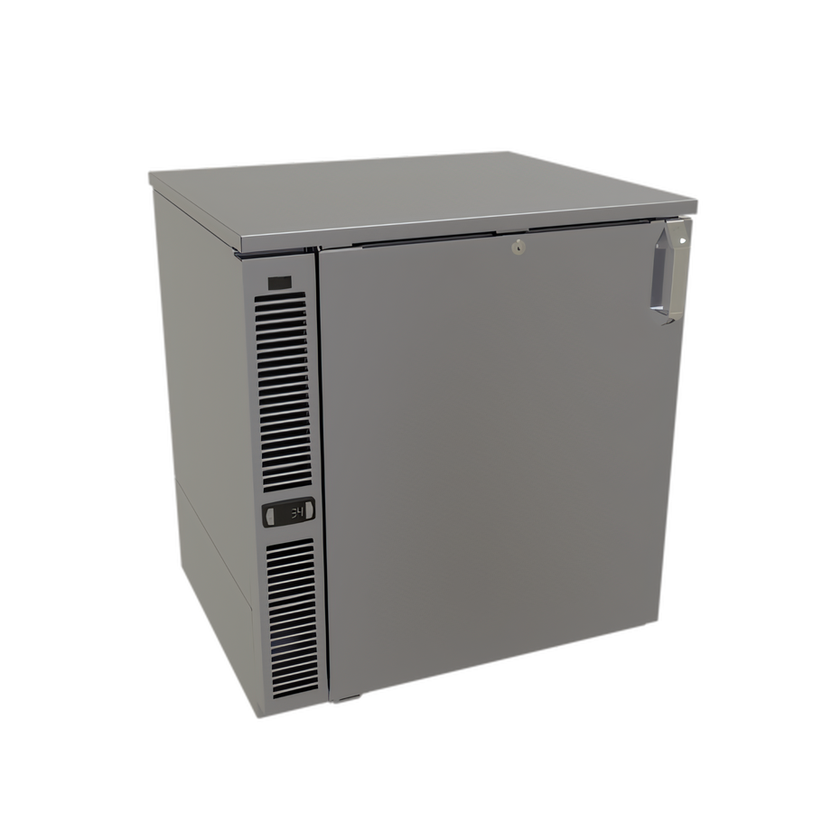 Product image #1 for Glastender C1SL28 One-Zone Side-Serviced Low-Profile Back Bar Cooler, 28-Inch Wide, One Section