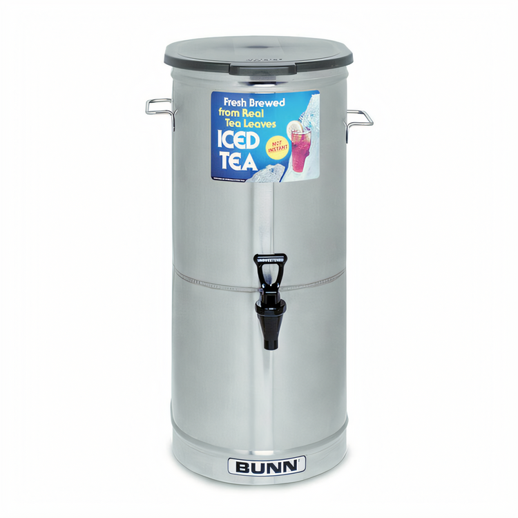 Product image #1 for BUNN TDO-5 Cylinder-Style Iced Tea/Coffee Dispenser with Solid Smoke Lid, 5 Gallon