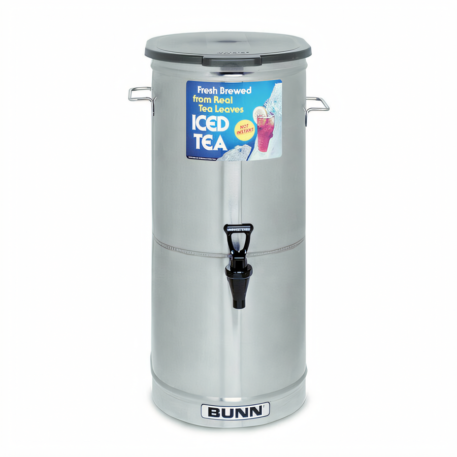 Product image #1 for BUNN TDO-5 Cylinder-Style Iced Tea/Coffee Dispenser with Solid Smoke Lid, 5 Gallon