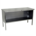 Thumbnail image #1 for Open Front Enclosed Base Stainless Steel Work Table with Undershelf, 108 x 24 Inches