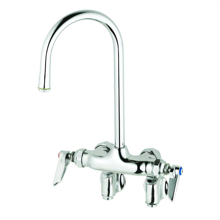 Product image #1 for Splash-Mounted Rigid Gooseneck Faucet, 4-Inch Centers, 1/2-Inch IPS Female Inlet
