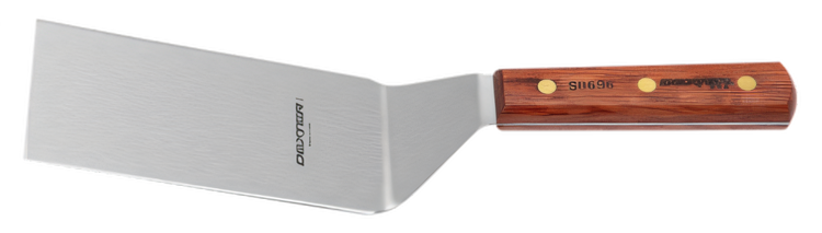Product image #2 for Traditional 6-Inch x 3-Inch Hamburger Turner with Stiff Offset Stainless Steel Blade and Rosewood Handle