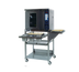 Thumbnail image #1 for Duke 45-Inch Stainless Steel Open Frame Oven Stand with Undershelf and 15-Inch Side Shelf
