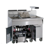 Thumbnail image #1 for Imperial IFSCB575T Gas Floor Model 5-Battery Fryer/Filter System with Drain Station, 75 lb. Tanks, Electronic Thermostat
