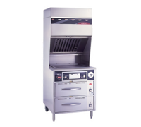 Wells WVG-136 VCS2000 Ventless Electric Griddle with Self-Contained Hood and Cabinet Base