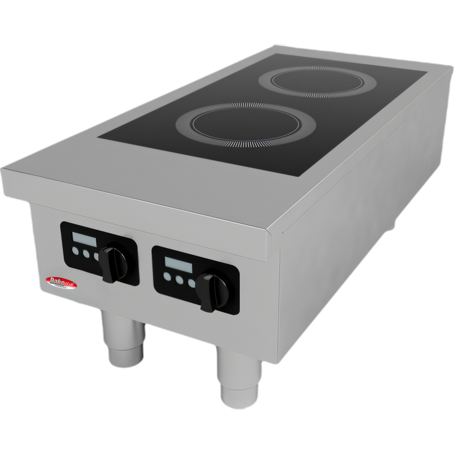 Product image #1 for BakeMax 2-Burner Countertop Commercial Induction Cooktop, 6000W, 208V