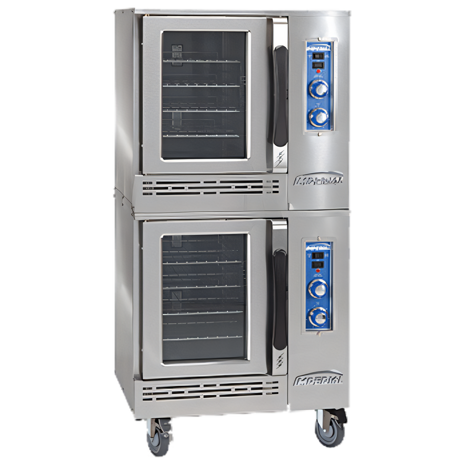 Product image #1 for Imperial Half-Size 2-Deck Electric Convection Oven with Manual Controls
