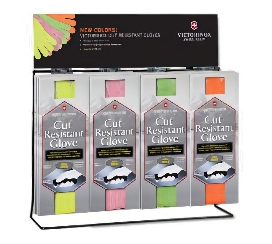 Product image #1 for Victorinox Performance Fit 1 Assorted Color Cut-Resistant Glove Display Set, 13-Gauge, Level A4