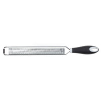 MercerGrates Fine Zester, 15-Inch Long, Stainless Steel Blade with Santoprene/Polypropylene Handle