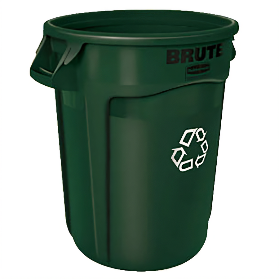 Product image #1 for BRUTE 32 Gallon Green Round Open-Top Recycling Container