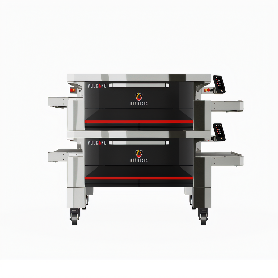 Product image #1 for Hot Rocks Volcano 40-33 Double Double-Stack Stone Conveyor Pizza Oven
