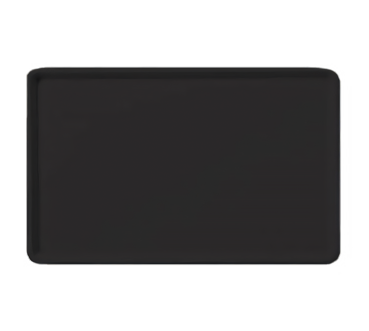 Product image #2 for Glasteel™ Low-Edge Rectangular Fiberglass Cafeteria Tray, 18 x 14 Inches, Black
