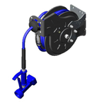 Thumbnail image #1 for T&S Brass B-7212-05 Open Epoxy-Coated Steel Retractable Hose Reel with 3/8" x 15' Hose and Stainless Steel Spray Valve