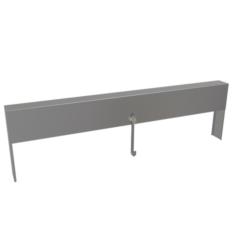 Product image #1 for Glastender 44-Inch Single Speed Rail Locking Cover, Stainless Steel
