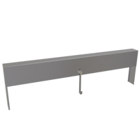 Glastender 44-Inch Single Speed Rail Locking Cover, Stainless Steel