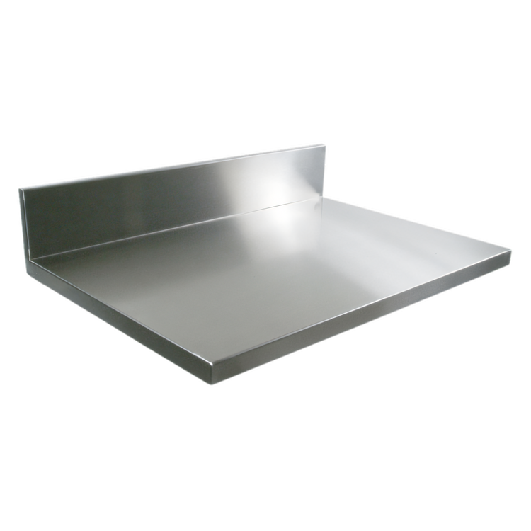 Product image #1 for John Boos 120-Inch Stainless Steel Countertop Food Display with 6-Inch Boxed Backsplash