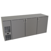 Glastender CP1FB84 84-Inch Bar Profile Pass-Thru Front-Serviced Back Bar Cooler