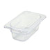 Thumbnail image #1 for Winco Poly-Ware 1/9 Size Clear Break-Resistant Polycarbonate Food Pan, 2-1/2 Inch Deep