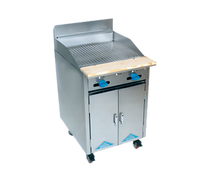 Comstock-Castle F32-2LB 24-Inch Gas Char-Broiler Range with Open Front Cabinet Base, Lava Rock Broiler and Stainless Steel Exterior