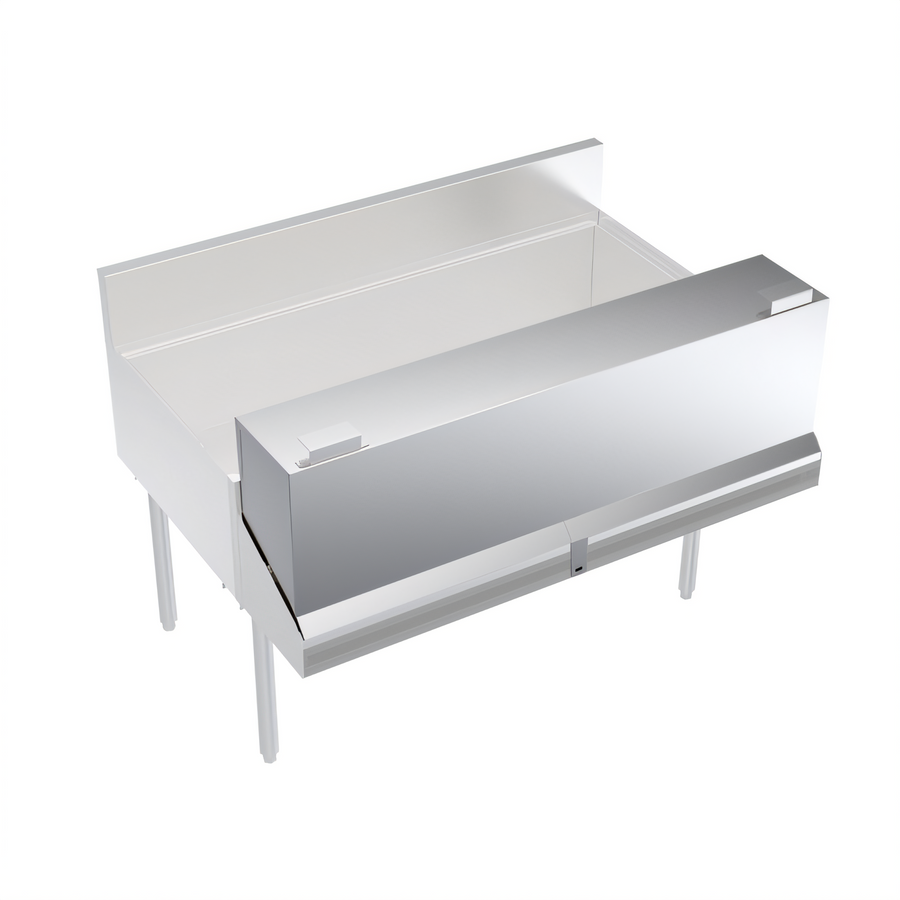 Product image #1 for 48-Inch Stainless Steel Locking Cover for Double Speed Rail