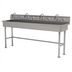 Thumbnail image #1 for Advance Tabco Multiwash 4-Station Freestanding ADA Hand Wash Sink with 4 Gooseneck Faucets, 80-Inch