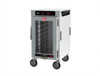 Metro HotBlox Narrow 8-Pan Half-Height Mobile Insulated Holding Cabinet with Digital Touchscreen and Clear Door