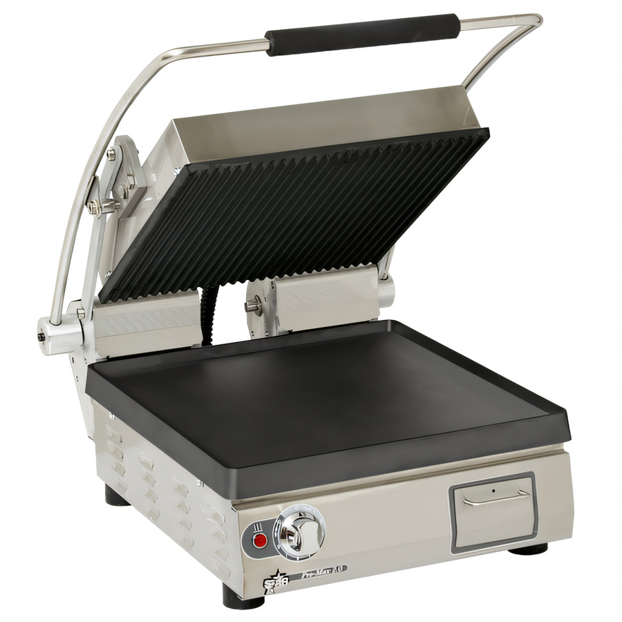 Product image #1 for Pro-Max 2.0 14.5-Inch Countertop Commercial Panini Press with Grooved Top and Smooth Bottom Cast Iron Plates