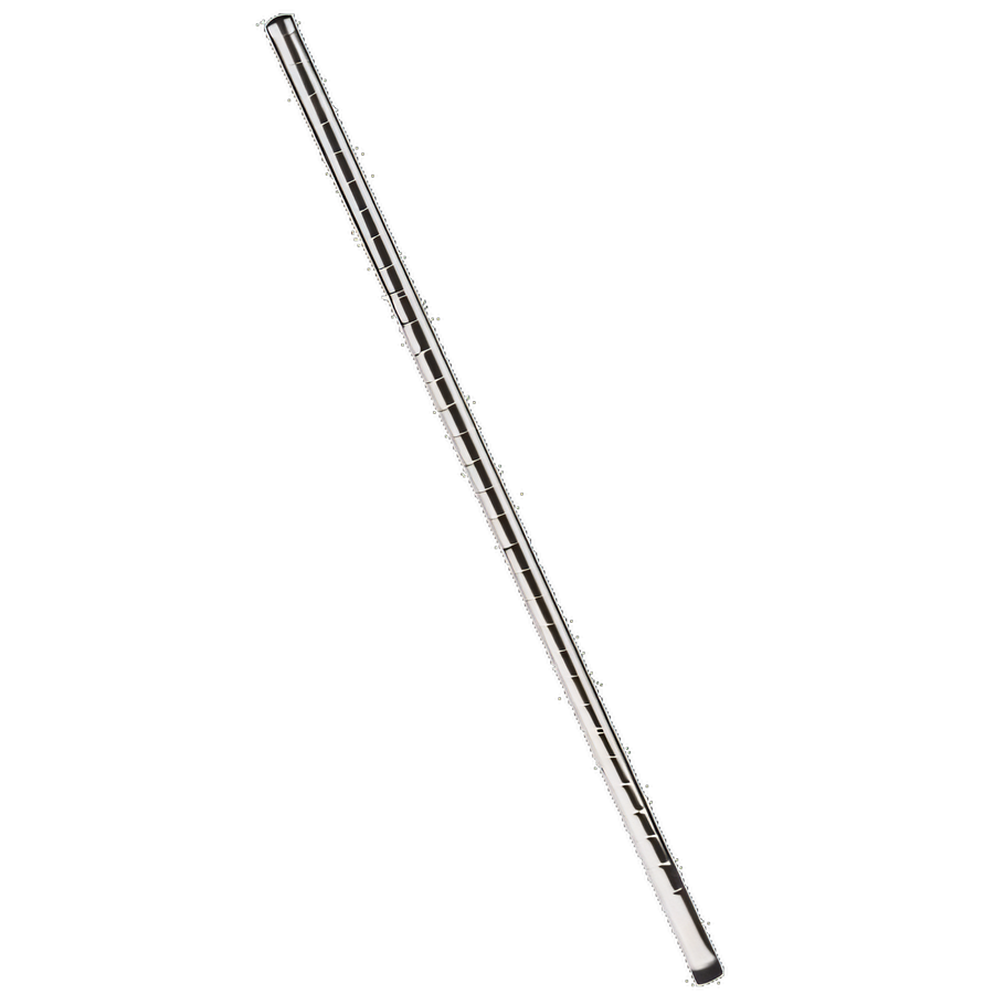 Product image #1 for 86-Inch Mobile Wire Shelving Post with 1-Inch Grooves, Chromate Finish