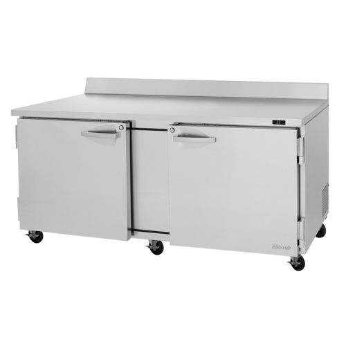 Product image #1 for Turbo Air PRO Series Two-Section Worktop Refrigerator, 18.8 Cu. Ft., 72-5/8-Inch Wide, Self-Contained, Stainless Steel