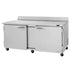 Thumbnail image #1 for Turbo Air PRO Series Two-Section Worktop Refrigerator, 18.8 Cu. Ft., 72-5/8-Inch Wide, Self-Contained, Stainless Steel