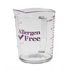Thumbnail image #1 for Cambro Camwear® 100MCCW441 Allergen-Free 1-Quart Clear Polycarbonate Measuring Cup with Purple Graduations Case of 12