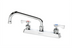 Thumbnail image #1 for Krowne Royal Series 8-Inch Center Commercial Deck Mount Faucet with 8-Inch Swing Spout, Lever Handles, 2.2 GPM