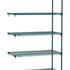 Thumbnail image #1 for Metro Super Erecta SA-2124K3-86-A5 Super Adjustable Super Erecta Wire Add-On Wire Shelving Unit, 24"W x 21"D x 86"H, 800 lb. capacity per shelf, 2000