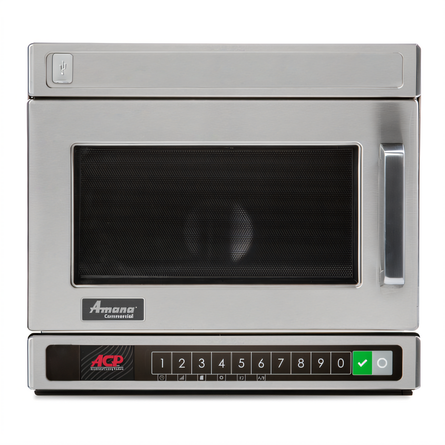 Product image #1 for Amana Commercial HDC12YA2 Heavy Volume Countertop Microwave Oven, 1200W, 0.6 Cu. Ft., Bottom Controls
